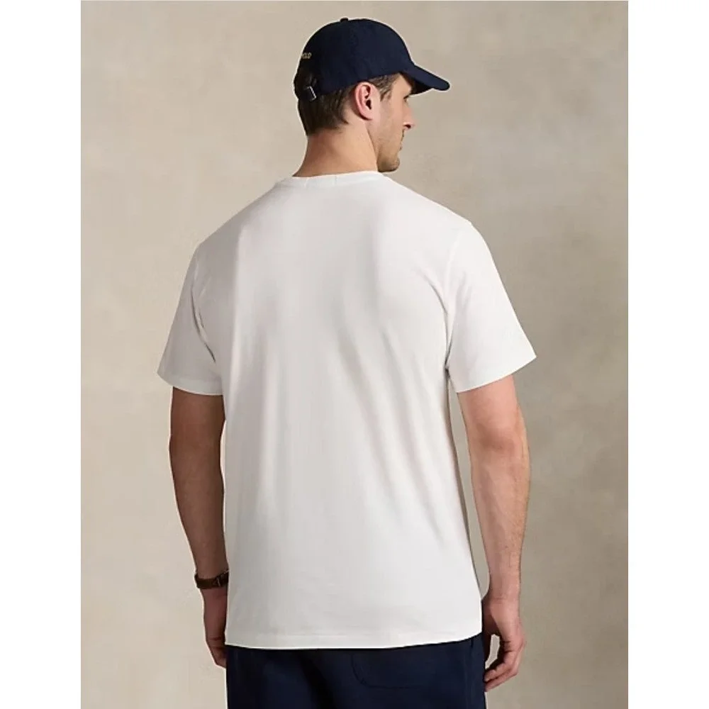Polo Ralph Lauren White Long Jersey Short Sleeve T-Shirt Men's 4XLT NWT $65